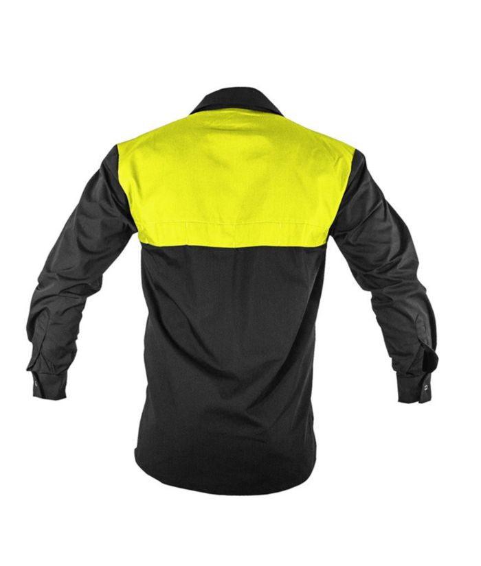 Caution Poly Cotton Long Sleeve Shirt