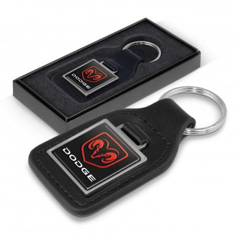 Baron Leather Key Ring - Square - Uniforms and Workwear NZ - Ticketwearconz