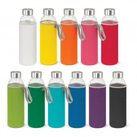 trends-collection-venus-600ml-glass-drink-bottle-112544-coloured-neoprene-sleeve-stainless-steel-lid