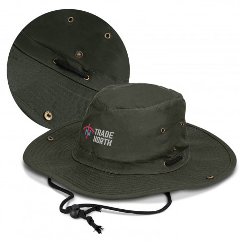 trends-collection-wide-brim-oilskin-hat-11578-olive-green
