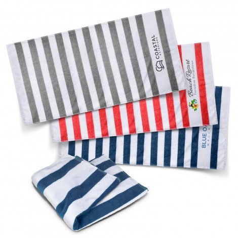 trends-collection-esplanade-beach-towel-120248-white-red-grey-navy-embroidery-promotional