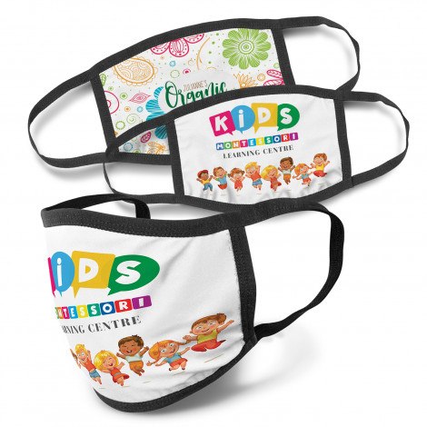 Reusable 3-Ply Cotton Face Mask - Kids & Adults - Uniforms and Workwear NZ - Ticketwearconz