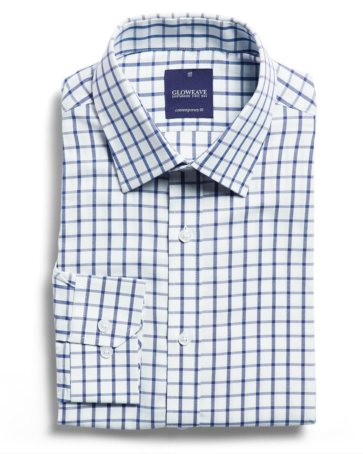 Oxford Check Mens L/S Shirt-1712l-career-by-gloweave