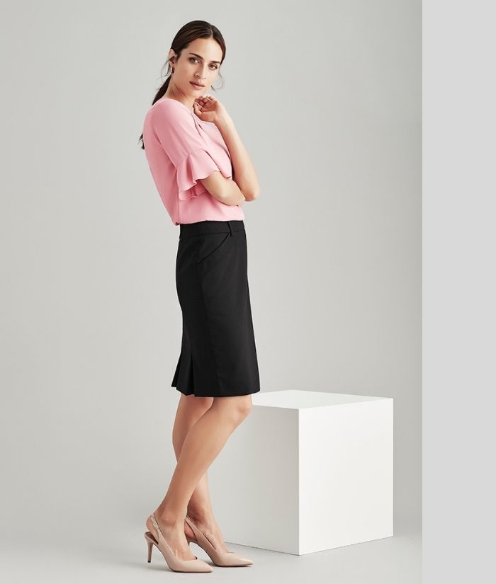 Womens Multi Pleat Skirt - Wool Blend - Uniforms and Workwear NZ - Ticketwearconz