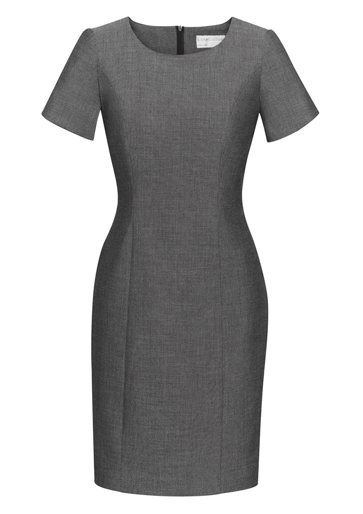 dresses-30312-Ladies Short Sleeve Dress-womens-corporate-uniform
