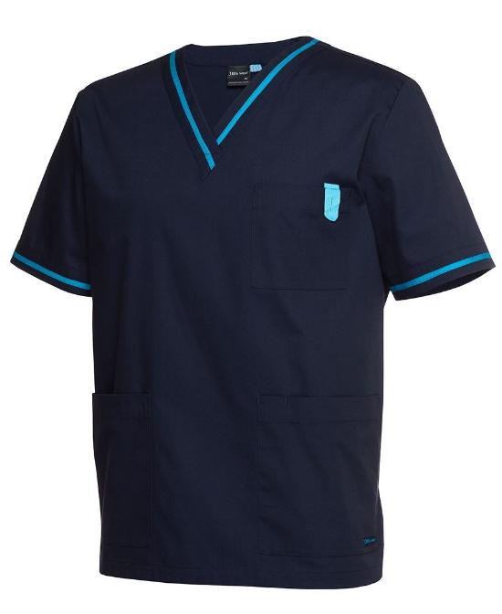 Unisex Contrast Scrub Top - Uniforms and Workwear NZ - Ticketwearconz