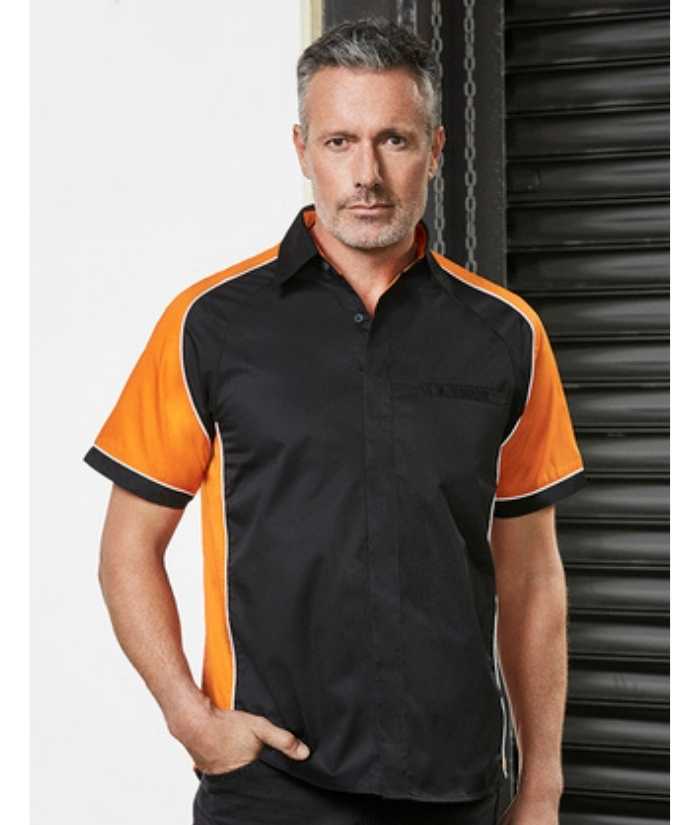 Biz-collection-mens-nitro-shirt-S10112-black-orange-white-industry