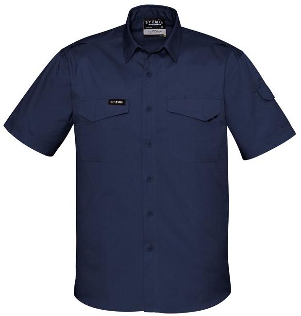 workwear-shirts-zw405-Mens Rugged Cooling Mens S/S Shirt