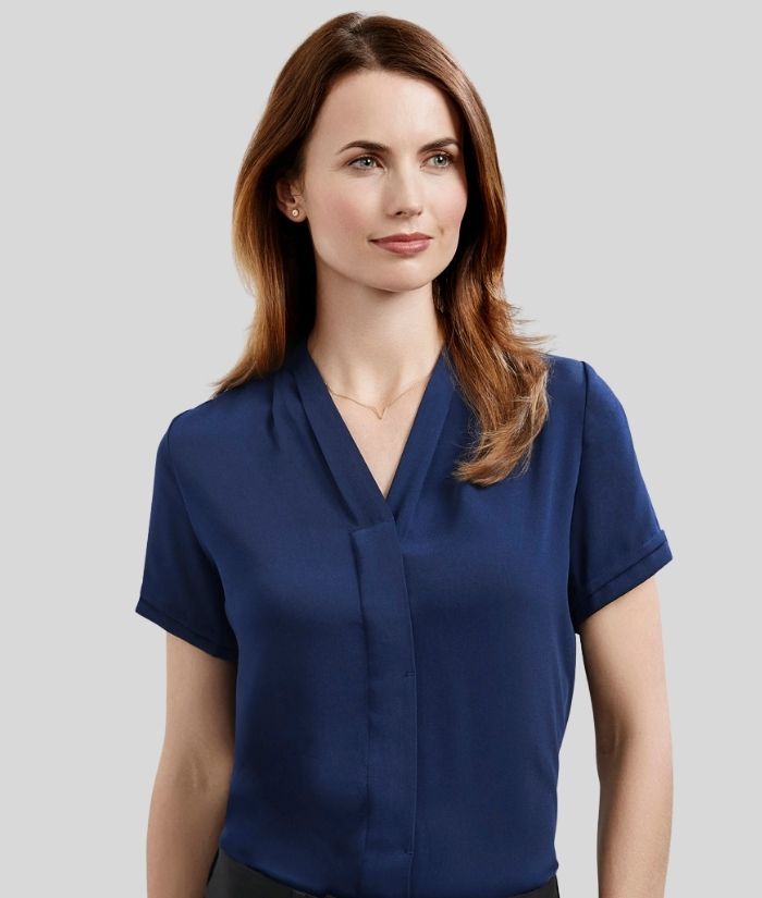 biz-collection-madison-ladies-womens-short-sleeve-blouse-s628ls-navy