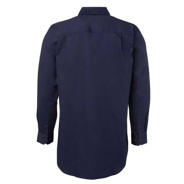 Closed Front Drill Long Sleeve Shirt-6WSCF
