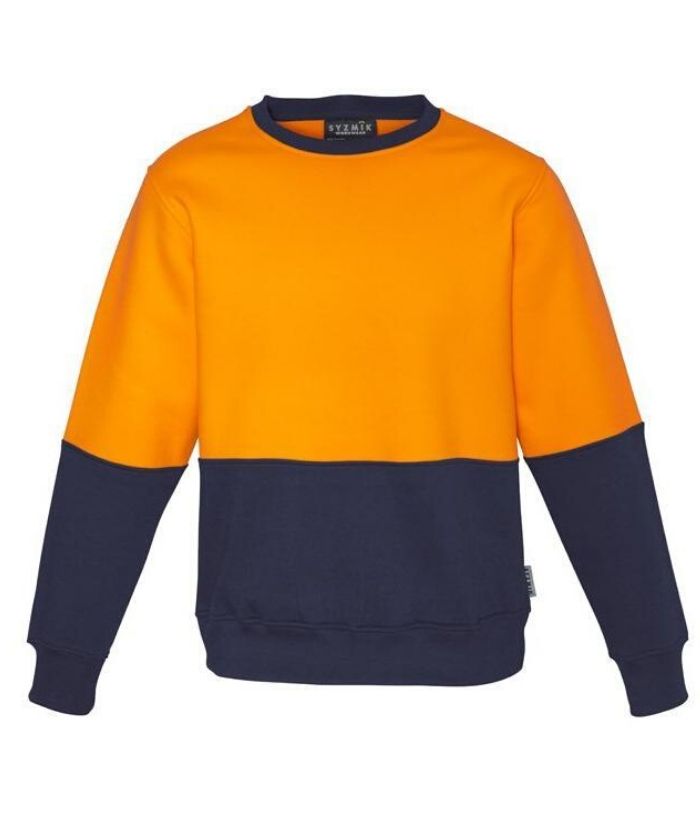 workwear-fleece-zt465-Unisex Hi Vis Crew Sweatshirt