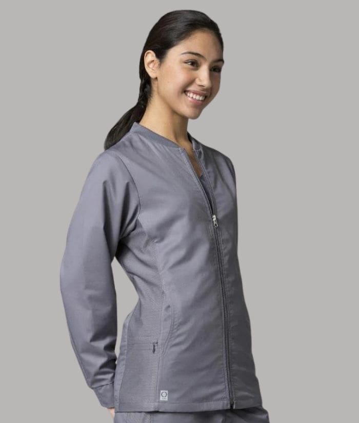 pewter-womens-maevn-EON-zip-front-sporty-mesh-scrub-jacket-8708