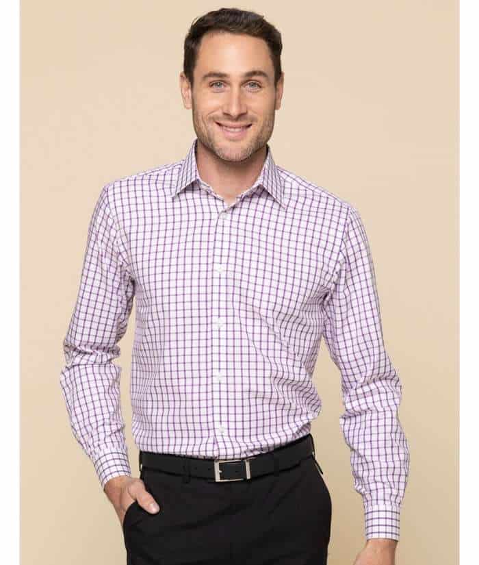 career-by-gloweave-mens-1712L-oxford-check-long-sleeve-shirt