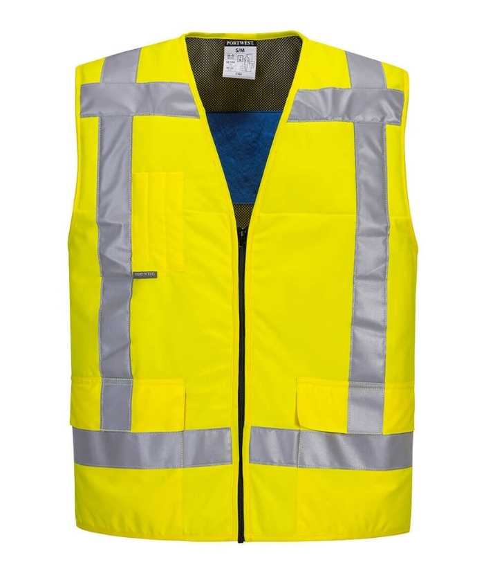 yellow-portwest-hi-vis-cooling-vest-day-night-taped-CV23