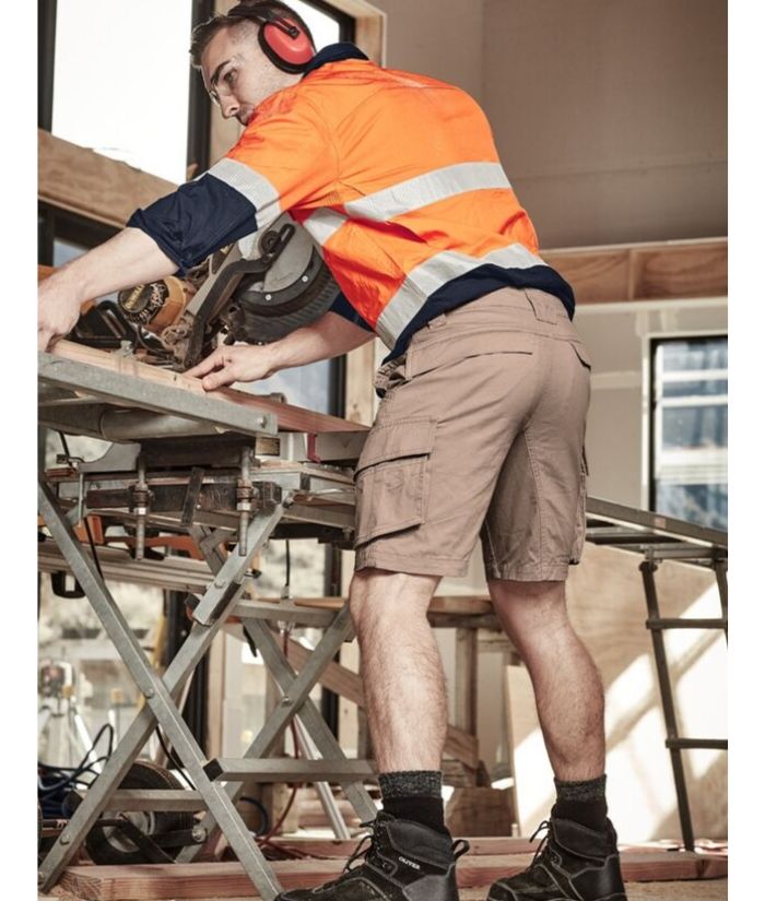 Streetworx Mens Curved Cargo Short - Uniforms and Workwear NZ - Ticketwearconz
