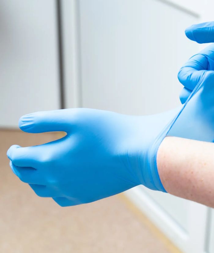 Bastion Progenics Nitrile Blue Gloves