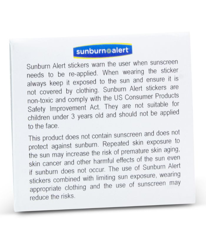 Sunburn Alert Stickers
