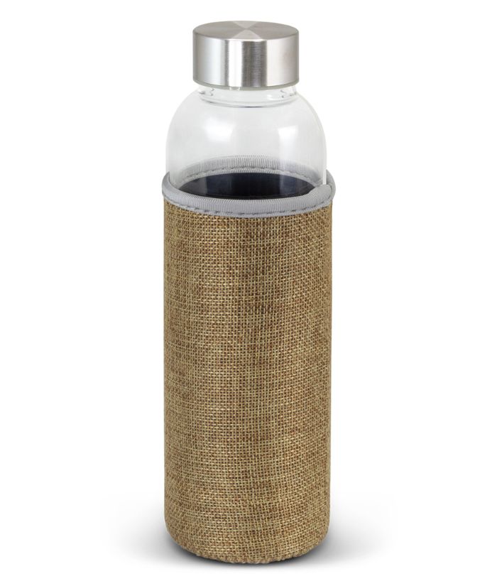 Venus Glass Drink Bottle- Natural Sleeve - 600ml