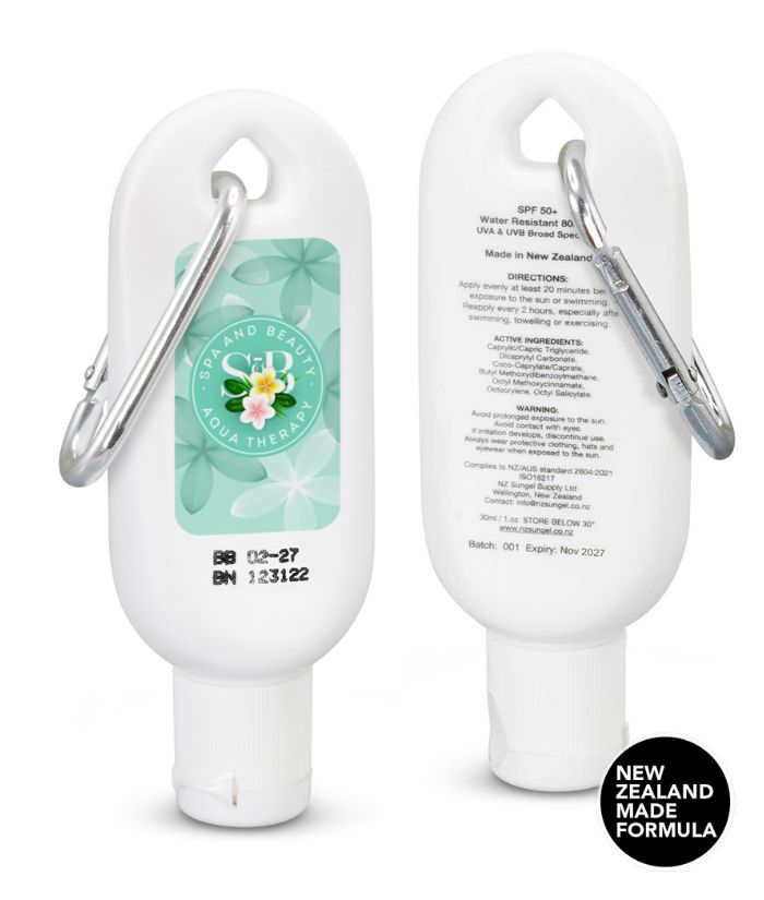 SPF 50+ Sun Gel 30ml Tube with Carabiner