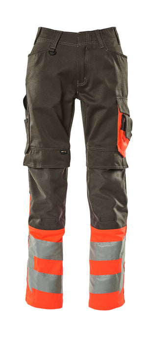 MASCOT® Leeds – Dark Anthracite/Hi-Vis Red