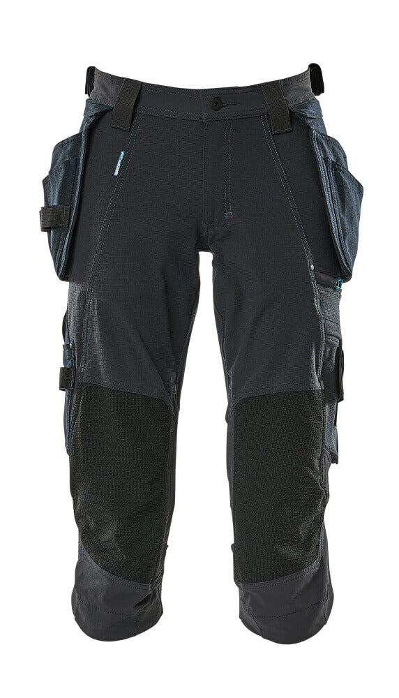 MASCOT ¾ Length Trousers with holster pockets – Dark Navy