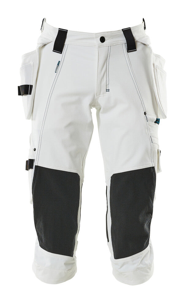 MASCOT ¾ Length Trousers with holster pockets – White