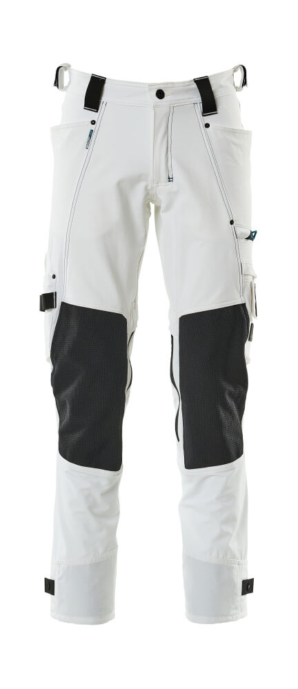 MASCOT Trousers with kneepad pockets – White