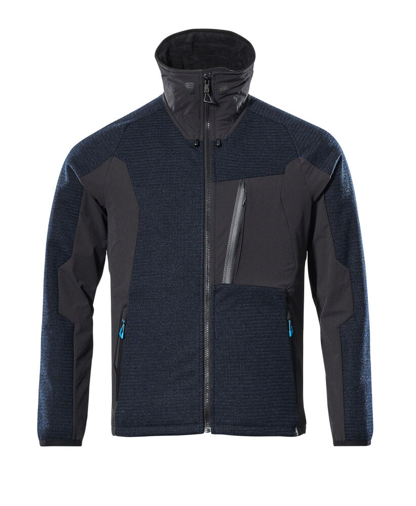 MASCOT Knitted Jacket with zipper – Dark Navy/Black