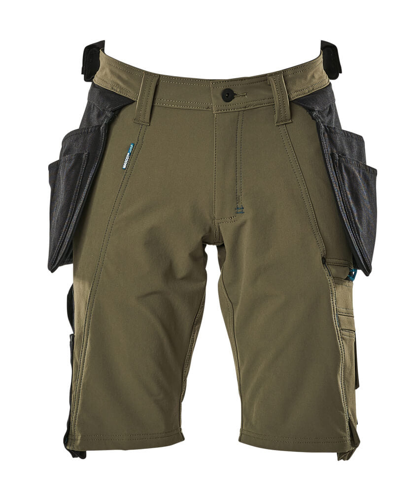 MASCOT Shorts with holster pockets – Moss Green