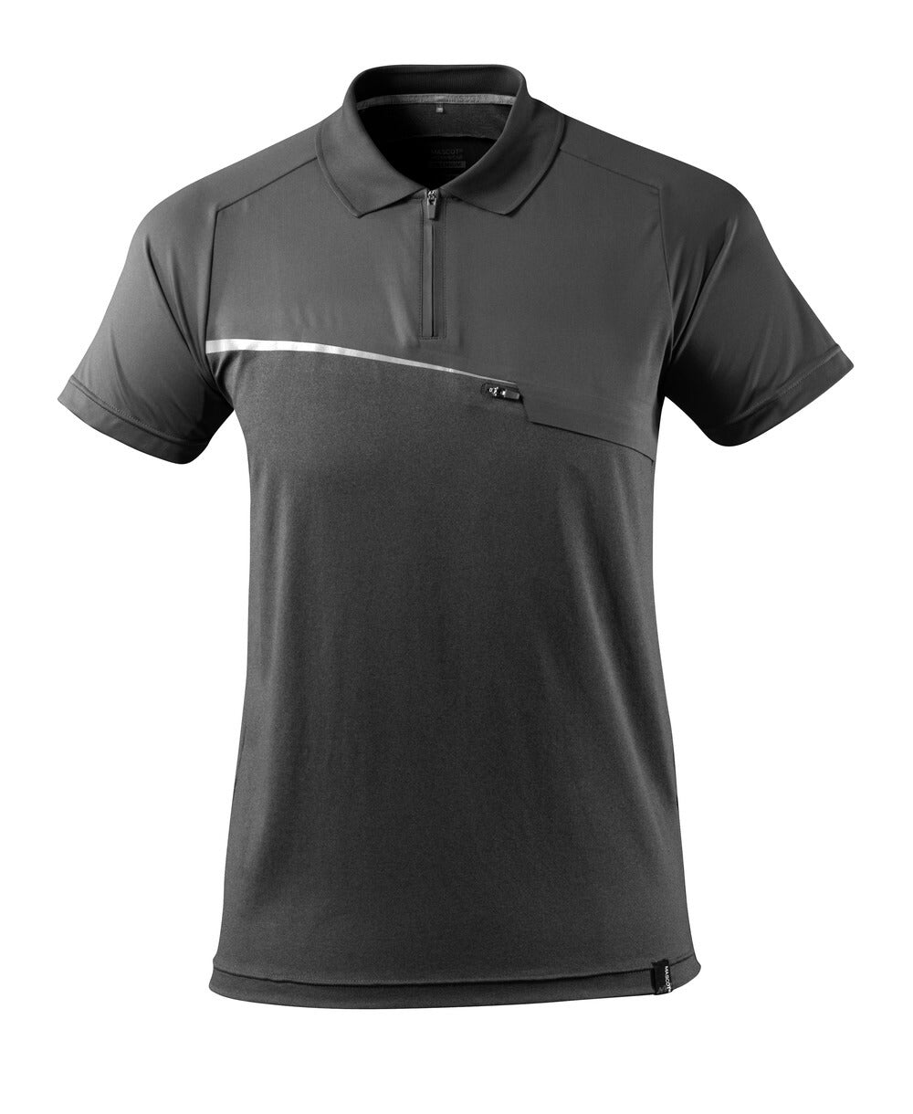 MASCOT Polo Shirt with chest pocket – Dark Anthracite