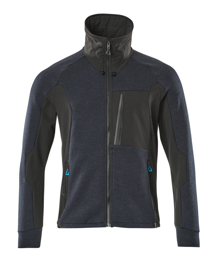 MASCOT Sweatshirt with zipper – Dark Navy/Black