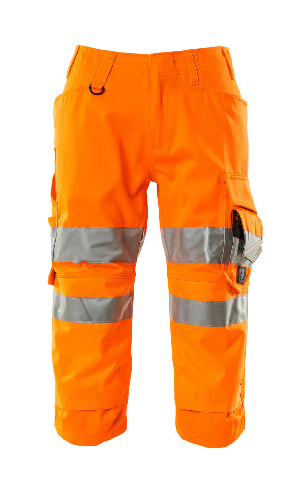 MASCOT ¾ Length Trousers with kneepad pockets – Hi-Vis Orange