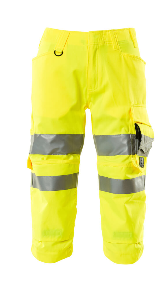 MASCOT ¾ Length Trousers with kneepad pockets – Hi-Vis Yellow