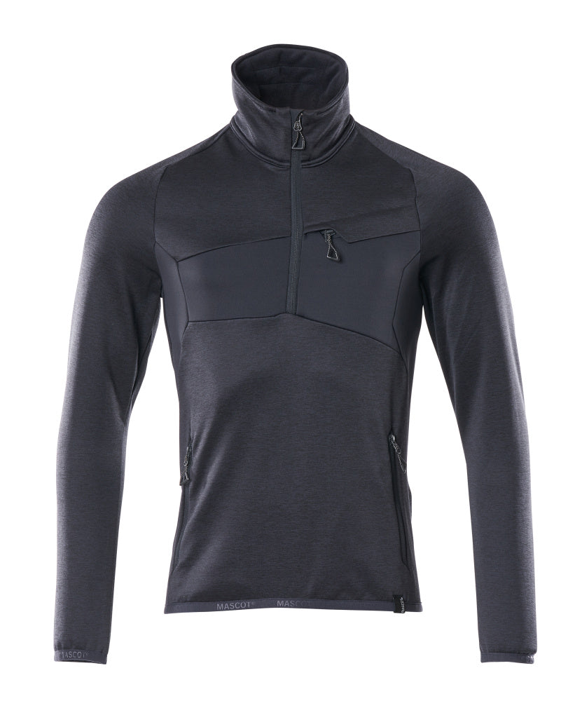 MASCOT Fleece Jumper with half zip – Dark Navy