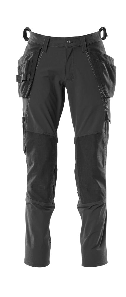 MASCOT Trousers with holster pockets – Black