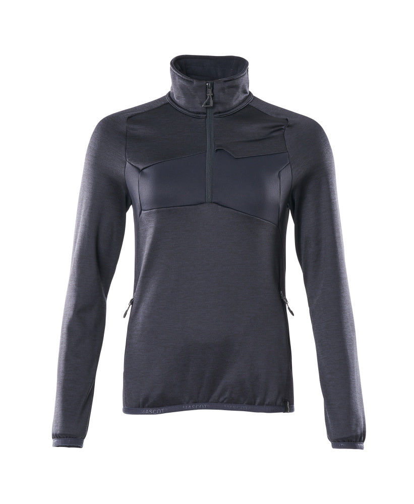 MASCOT Fleece Jumper with half zip – Dark Navy