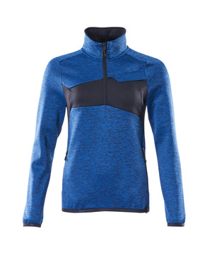 MASCOT Fleece Jumper with half zip – Azure Blue/Dark Navy