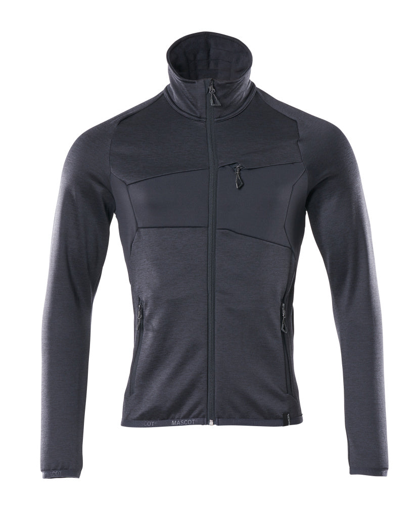MASCOT Fleece Jumper with zipper – Dark Navy