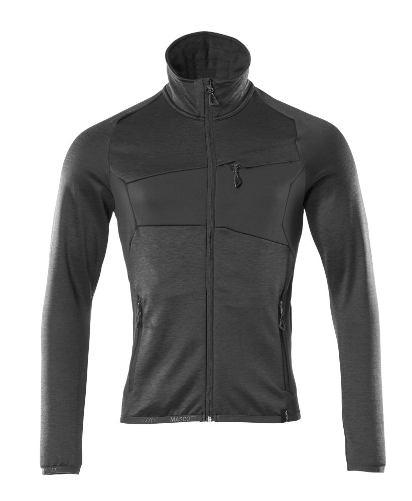 MASCOT Fleece Jumper with zipper – Black