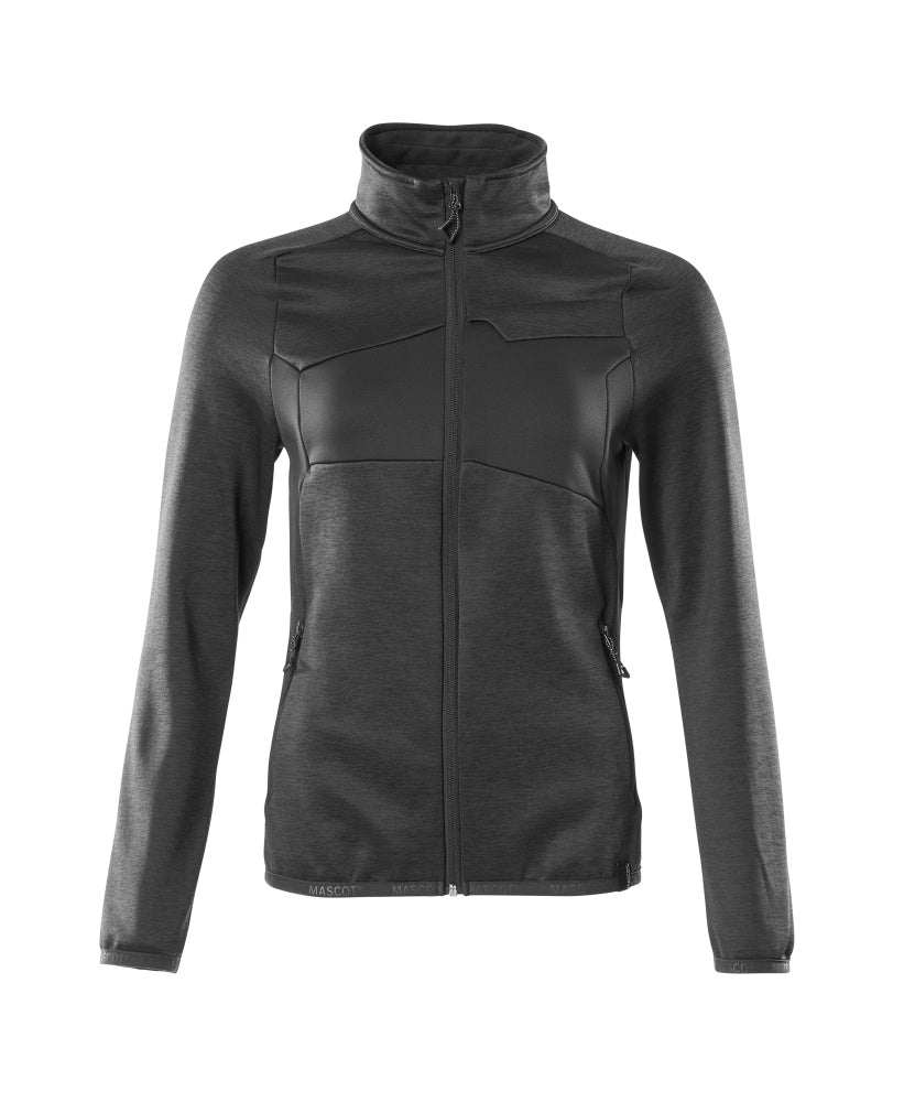 MASCOT Fleece Jumper with zipper – Black