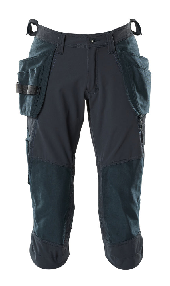MASCOT ¾ Length Trousers with holster pockets – Dark Navy