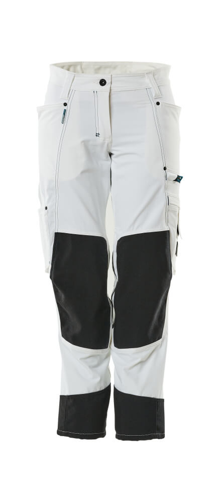 MASCOT Trousers with kneepad pockets – White