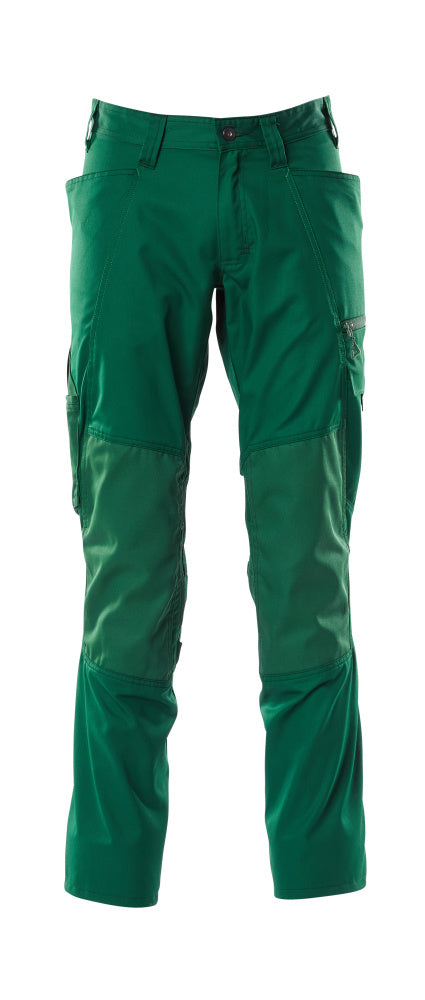 MASCOT Trousers with kneepad pockets – Green