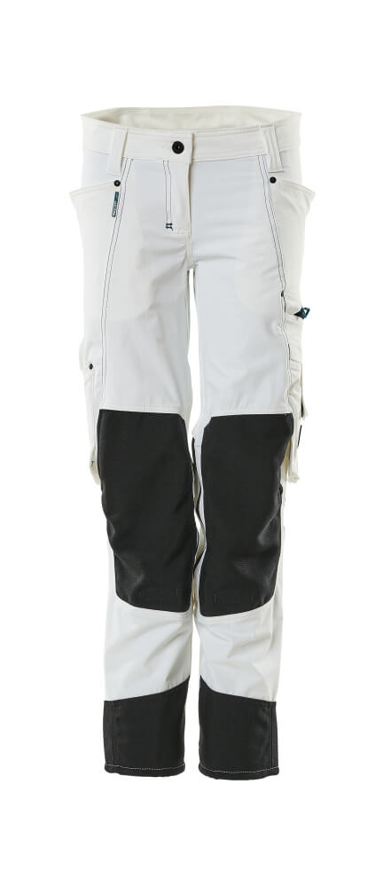 MASCOT Trousers with kneepad pockets – White