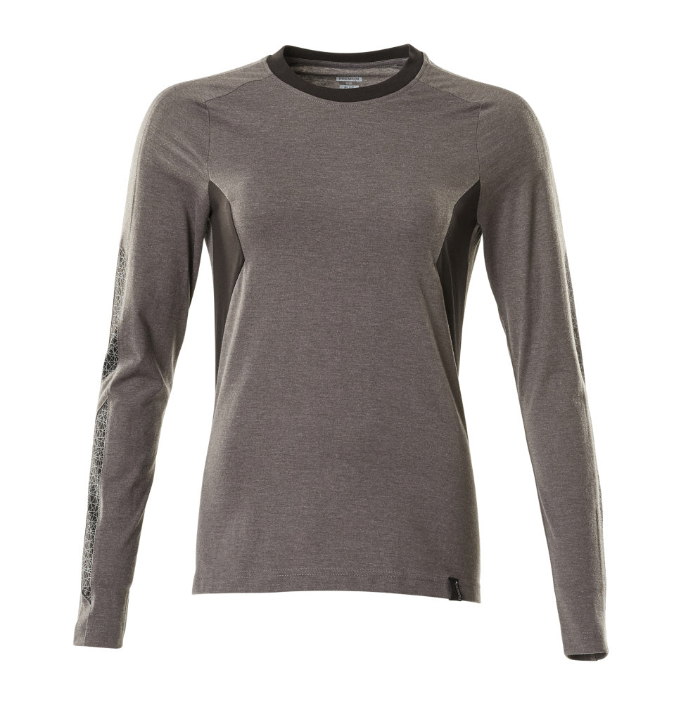 MASCOT T-shirt, long-sleeved – Dark Anthracite/Black