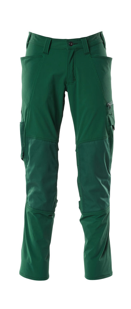 MASCOT Trousers with kneepad pockets – Green