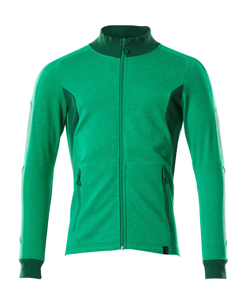 MASCOT Sweatshirt with zipper – Grass Green/Green