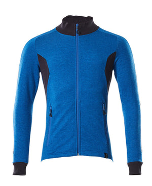 MASCOT Sweatshirt with zipper – Azure Blue/Dark Navy