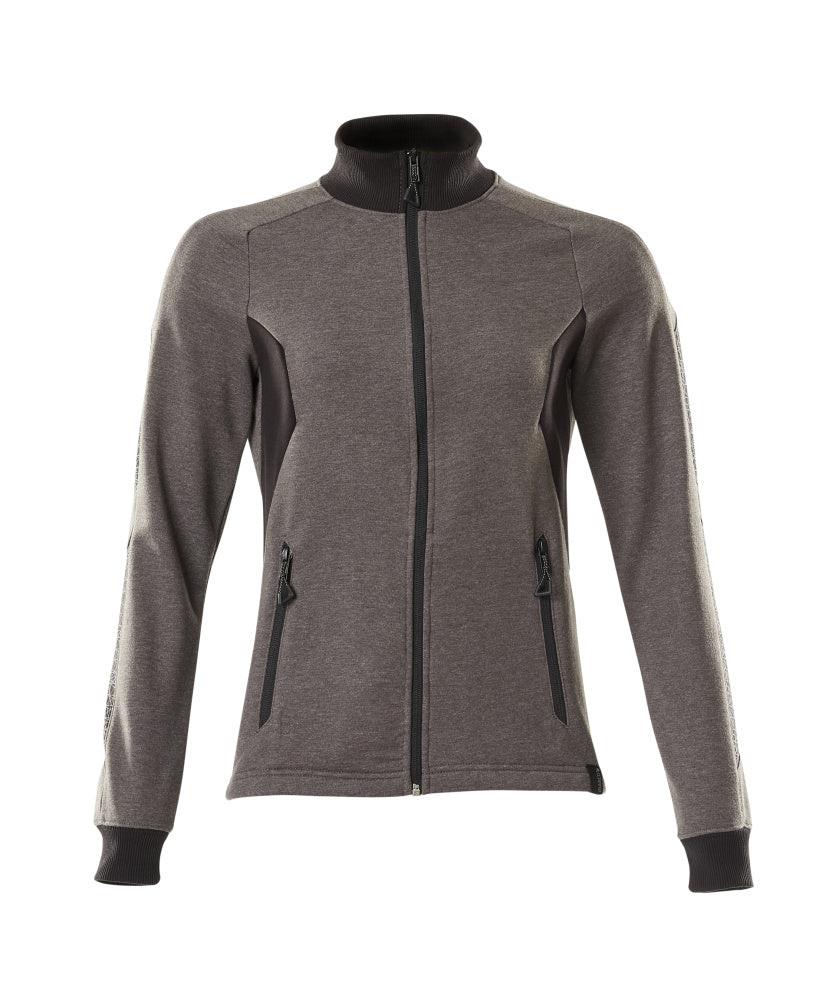 MASCOT Sweatshirt with zipper – Dark Anthracite/Black