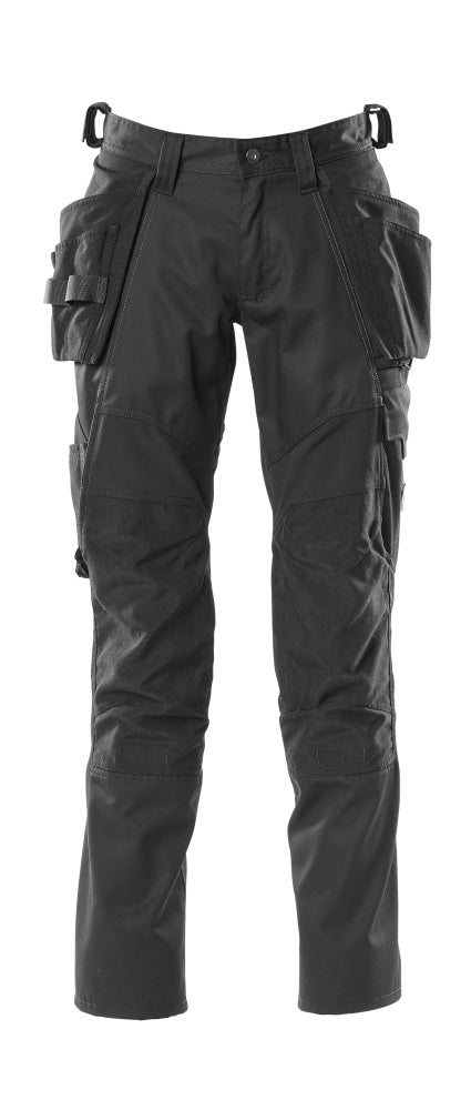 MASCOT Trousers with holster pockets – Black
